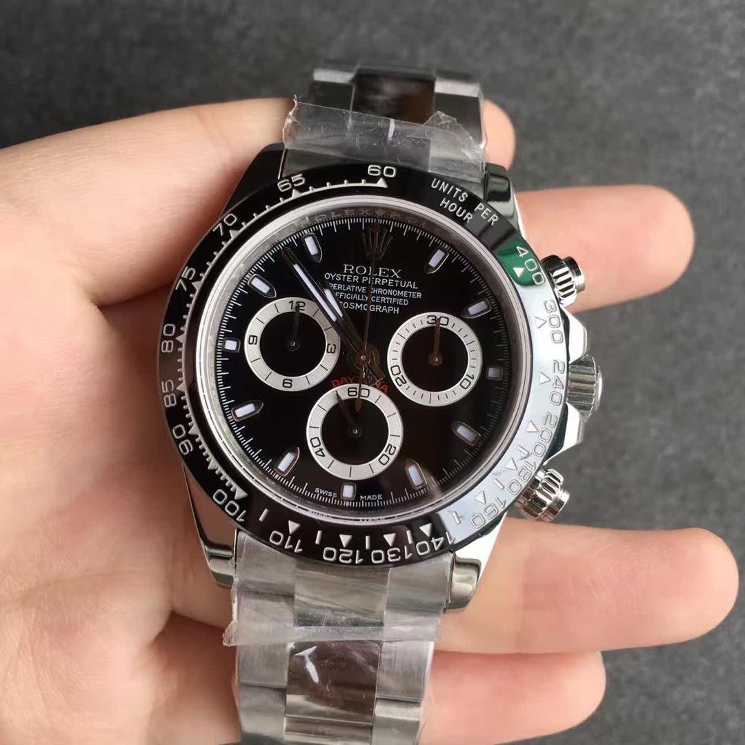 Black Dial 40MM Rolex Daytona Replica