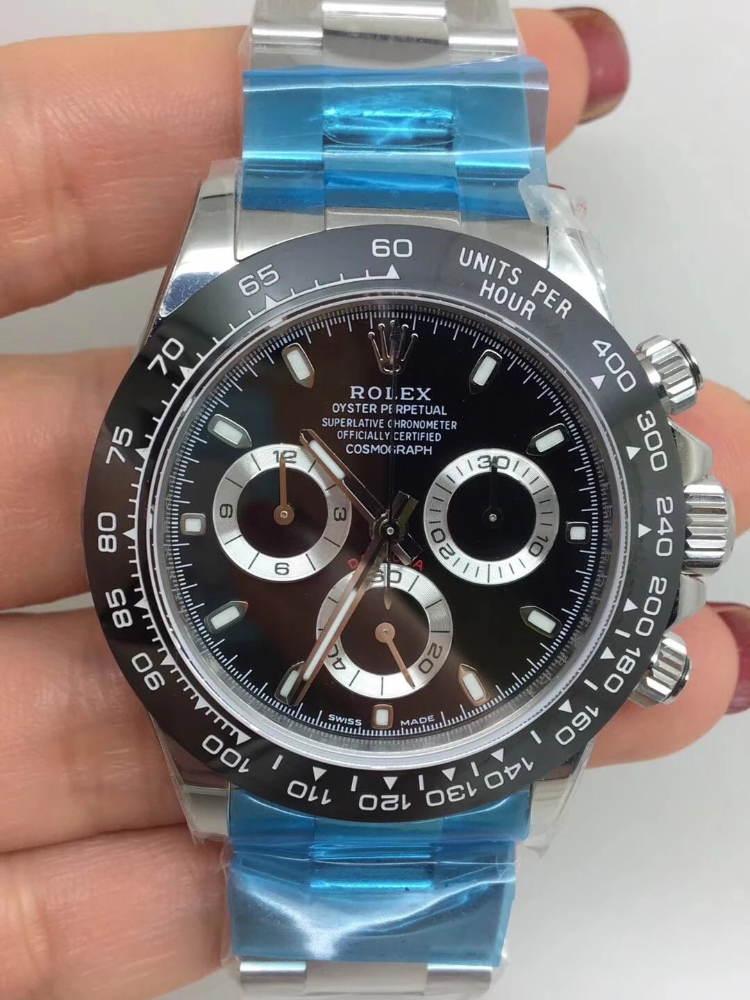 2018 The Best 116500 Ceramic Black Replica Rolex Daytona review