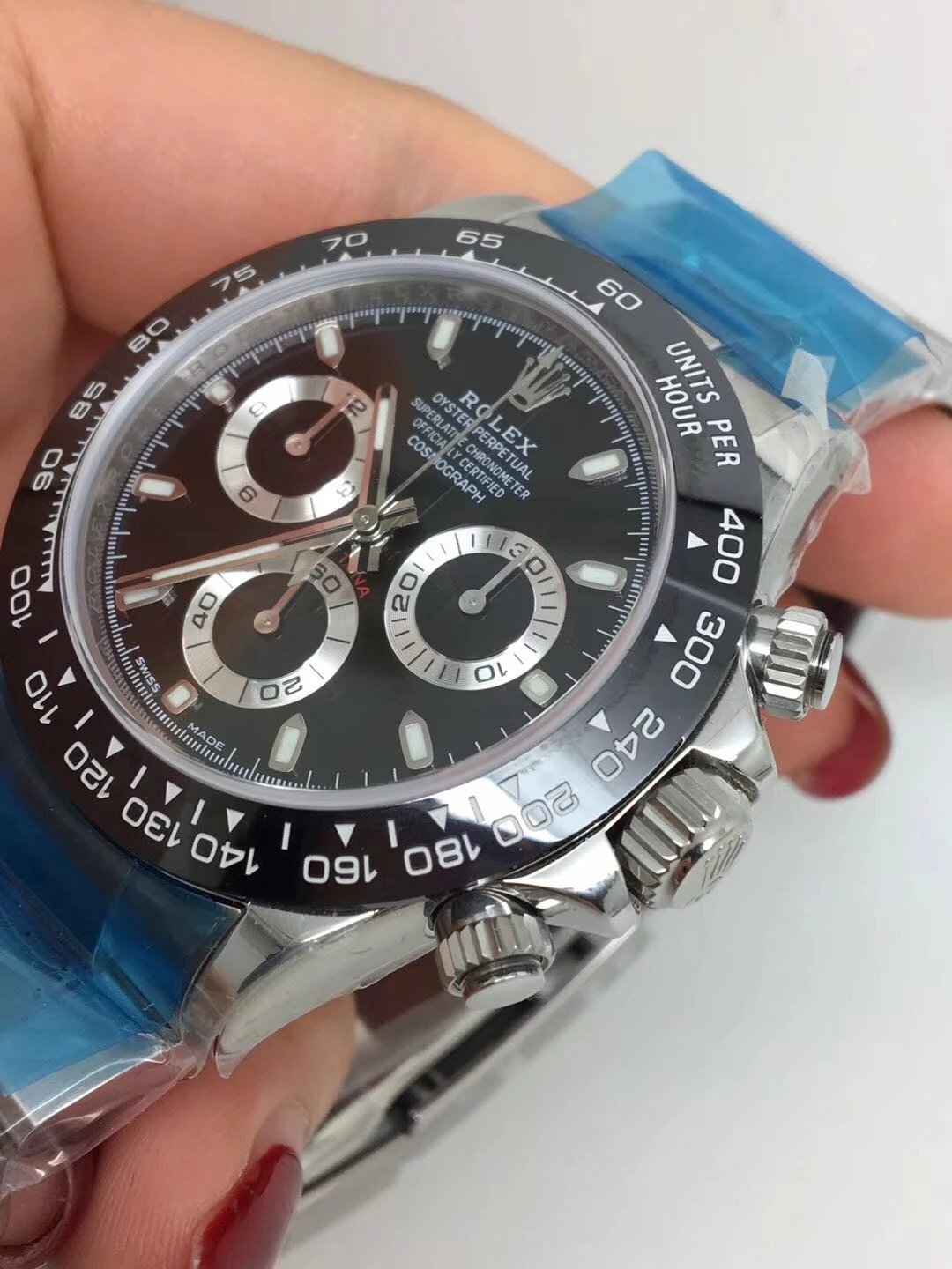 2018 The Best 116500 Ceramic Black Replica Rolex Daytona review